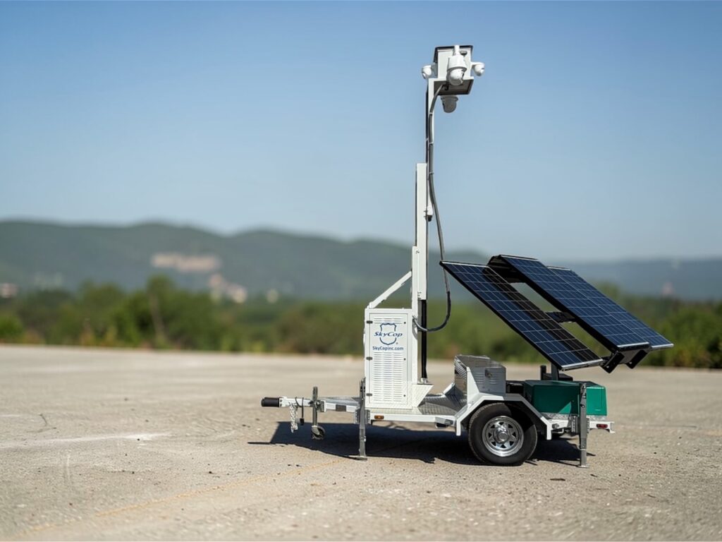 SkyCop mobile surveillance trailer
