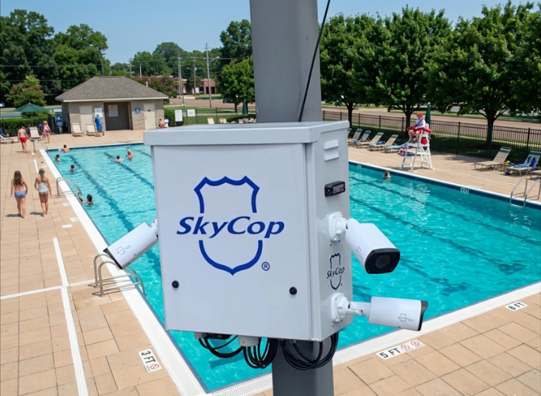 Proactive Deterrence for Tennessee Public Pools Decreases Weekly Breaches by 90% with Pole Mounted Enclosures & Cameras